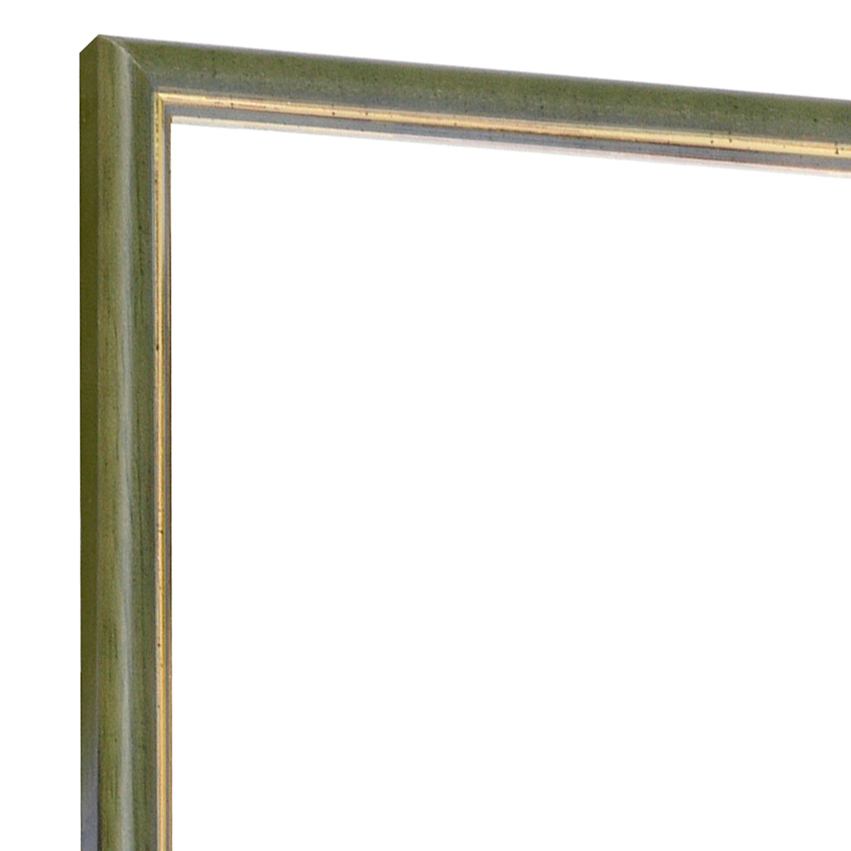 Moulding ayous jointed 13mm - green with golden edge - Corner