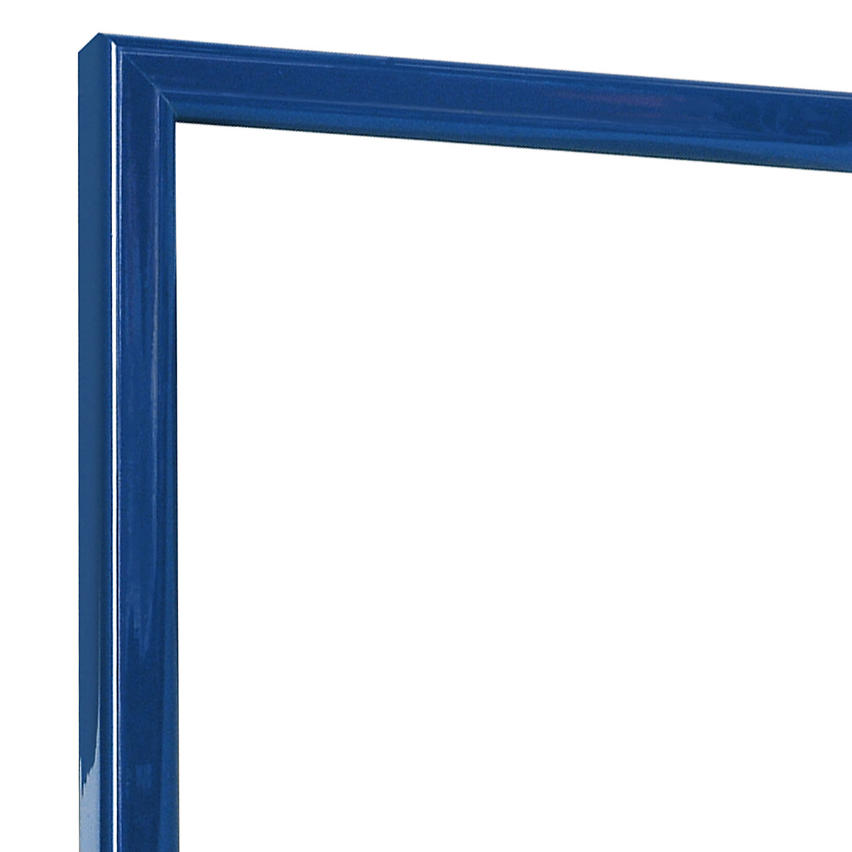 Moulding finger-jointed pine, width 14mm, height 14 - Glossy Blue - Corner