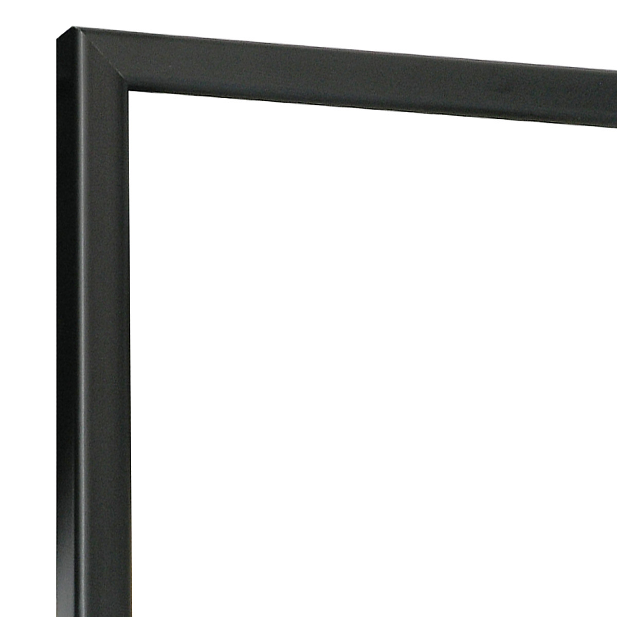 Moulding finger-jointed pine, width 14mm, height 14 - Matt Black - Corner