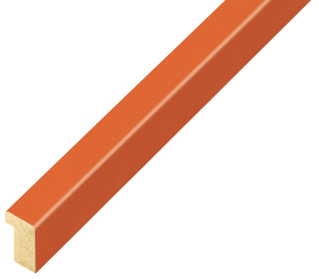 Moulding ramin width 10mm height 14 - Pumpkin orange