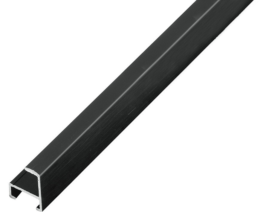 Aluminum moulding, satin black - 1135