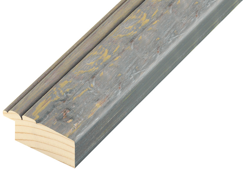 Moulding fir, 41mm, 20height, rustic finish - smoke gray