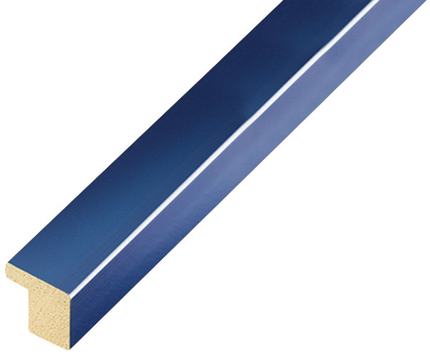 Moulding ayous - width 15mm height 14 - Glossy blue