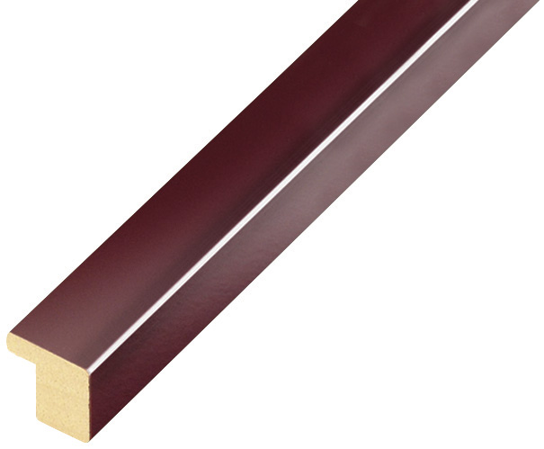 Moulding ayous - width 15mm height 14 - Glossy burgundy