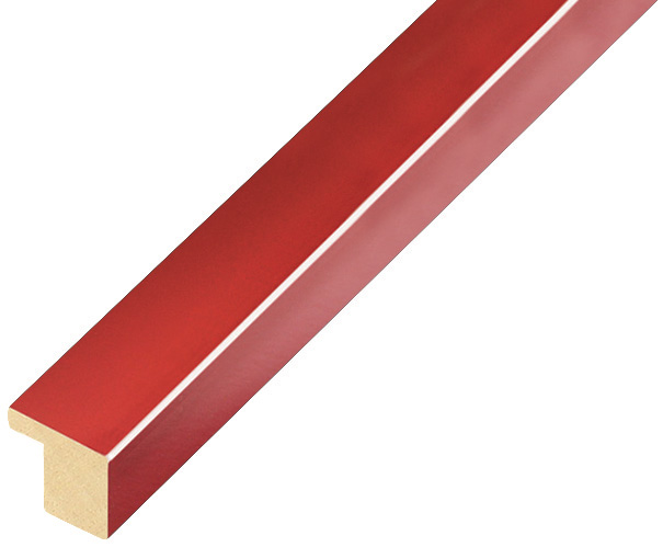 Moulding ayous - width 15mm height 14 - Glossy red - 12ROSSO