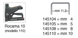 Staples 108 -   8 mm high - Pack 5000