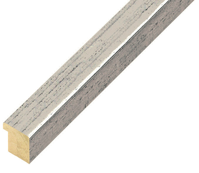 Moulding ayous, width 15mm, height 14 - Antique Silver - 15ARGVEC