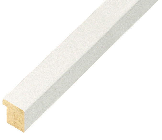 Moulding ayous width 15mm height 14 - matt white - 15BIANCO