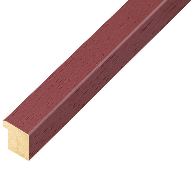 Moulding ayous width 15mm height 14 - Raspberry, open grain