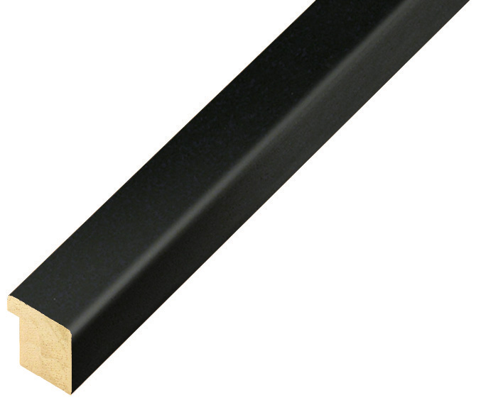 Moulding ayous width 15mm height 14 - matt black - 15NERO