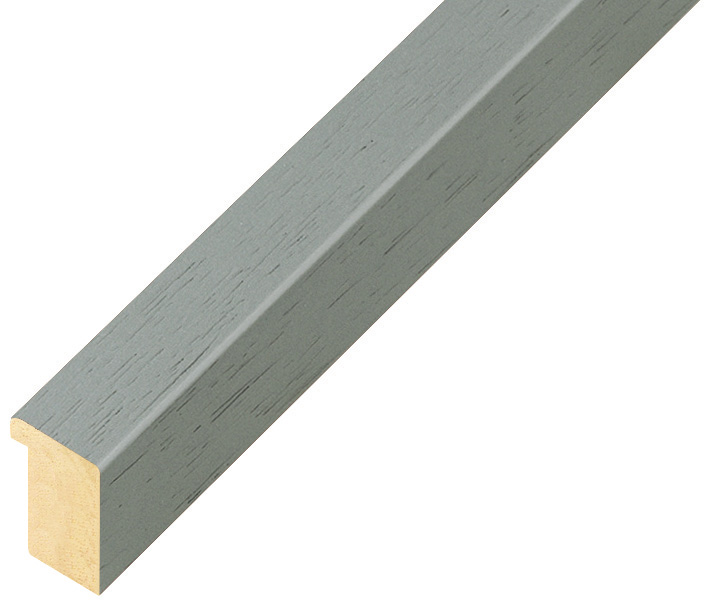 Moulding ayous, width 15mm height 20 - smoke gray