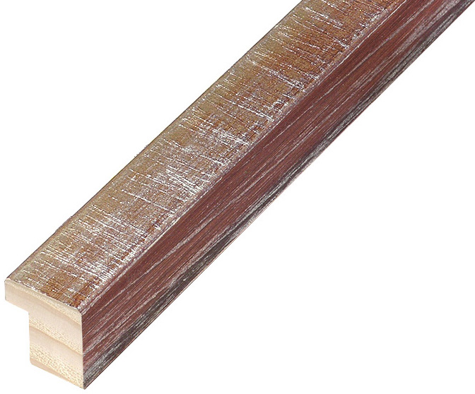 Moulding ayous Width 19mm Height 21 - Mahogany finish - 18MOGANO