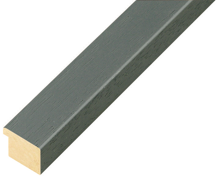 Moulding ayous, width 20mm height 14 - Iron Grey, open grain