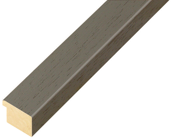 Moulding ayous, width 20mm height 14 - Sepia, open grain