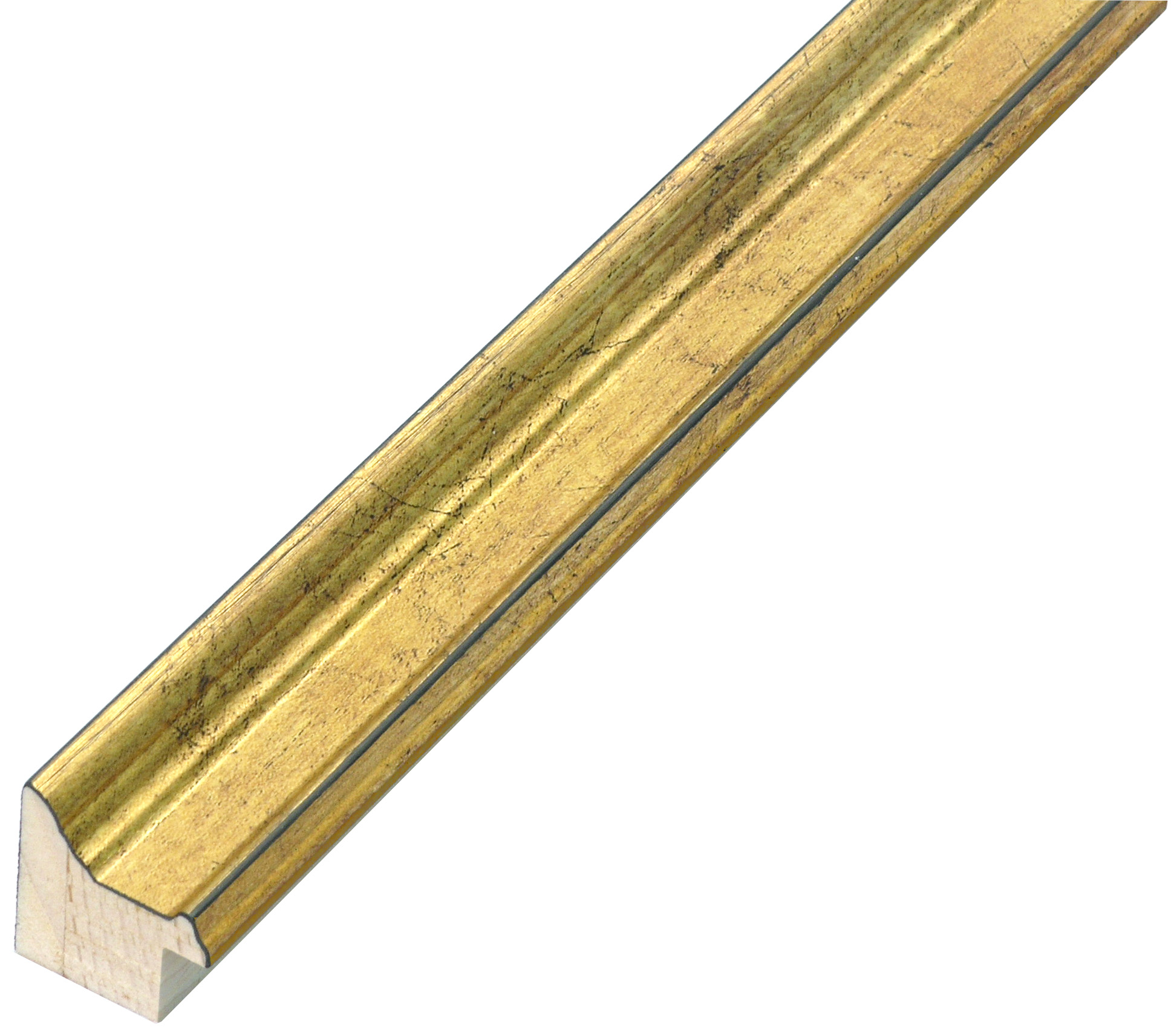 Moulding ayous jointed - width 23mm height 25 - golg