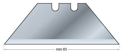 Trapezoidal blades, big - Pack 5 blades