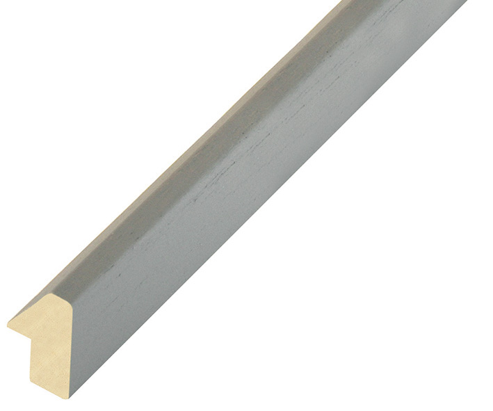 Moulding ayous 25mm height, 14mm width, light grey