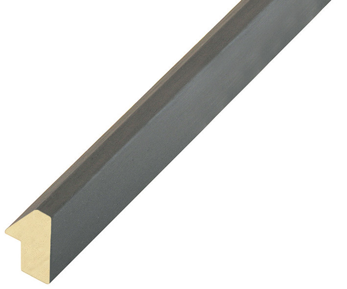 Moulding ayous 25mm height, 14mm width, dark grey