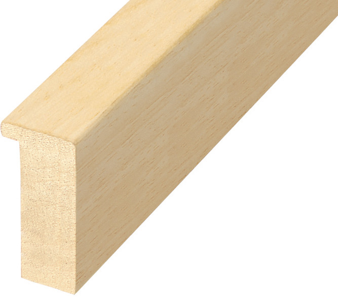 Moulding ayous, width 25mm, height 45mm, bare timber - 2555G