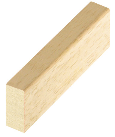 Moulding ayous, width 25mm, height 10mm, bare timber - 25PSS