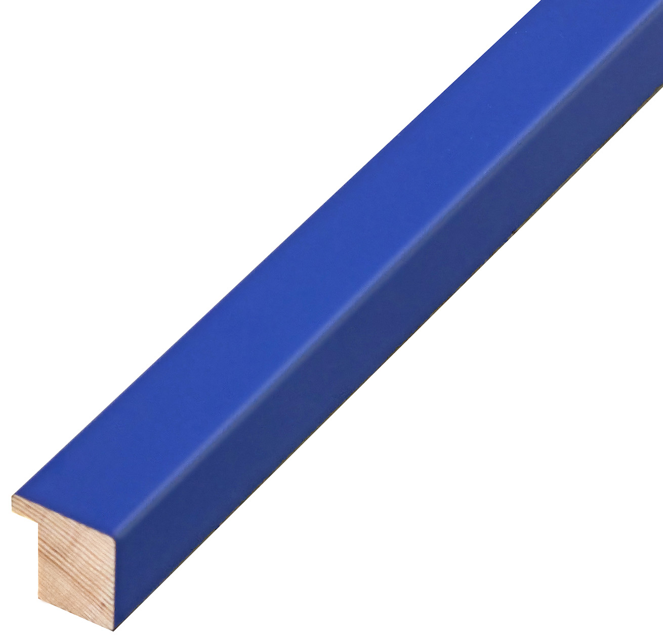 Moulding finger-jointed pine, width 20mm, height 20 - Blue - 26BLU