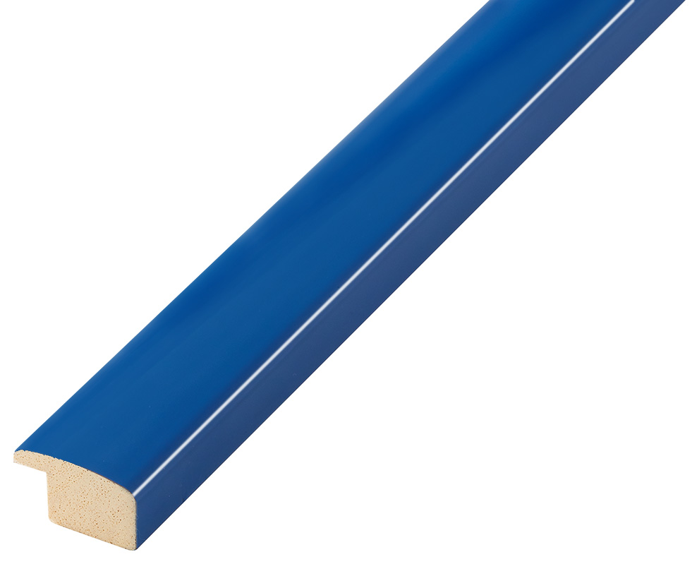 Moulding ayous, width 23mm height 13 - glossy bleu - 279BLU