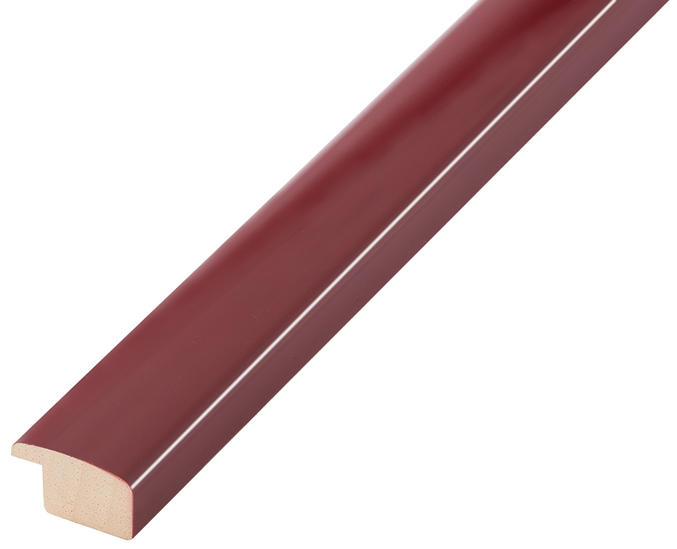 Moulding ayous, width 23mm height 13 - glossy scarlet - 279BORD