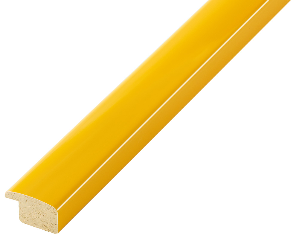 Moulding ayous, width 23mm height 13 - glossy yellow - 279GIALLO