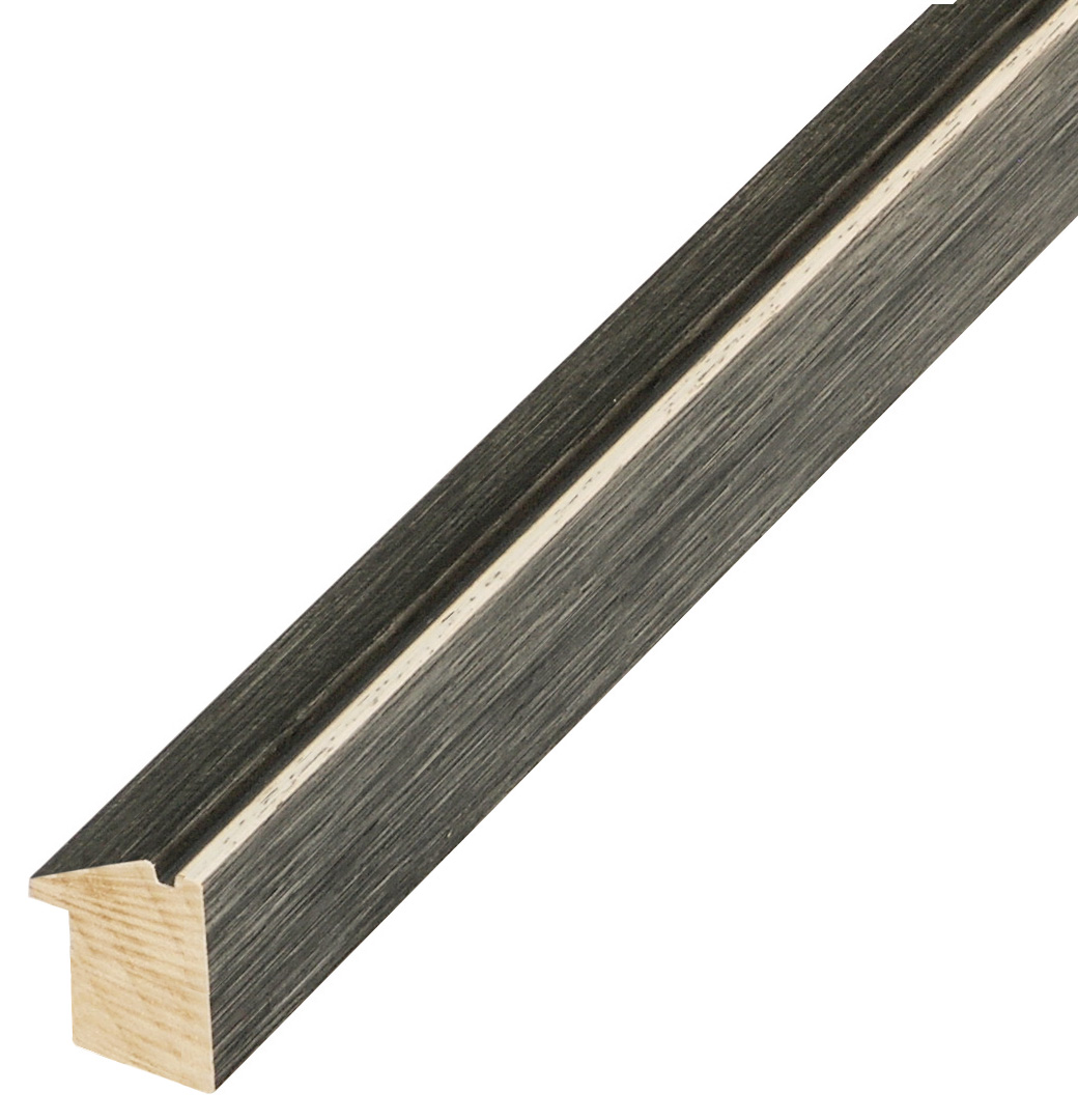 Moulding ayous, height 22mm width 19 - Black - 313NERO