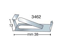 Nickel plated clips, big - Pack 100