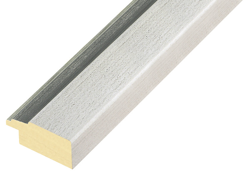 Moulding ayous 39mm width - cream with grey edge