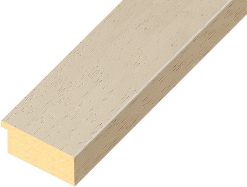 Moulding ayous, width 40mm height 16 - beige, open grain  - 40BEIGE