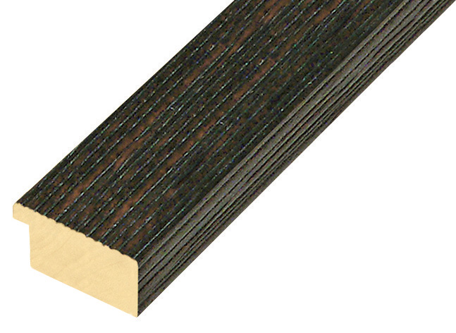 Moulding ayous, width 40mm, height 16 - Coffee