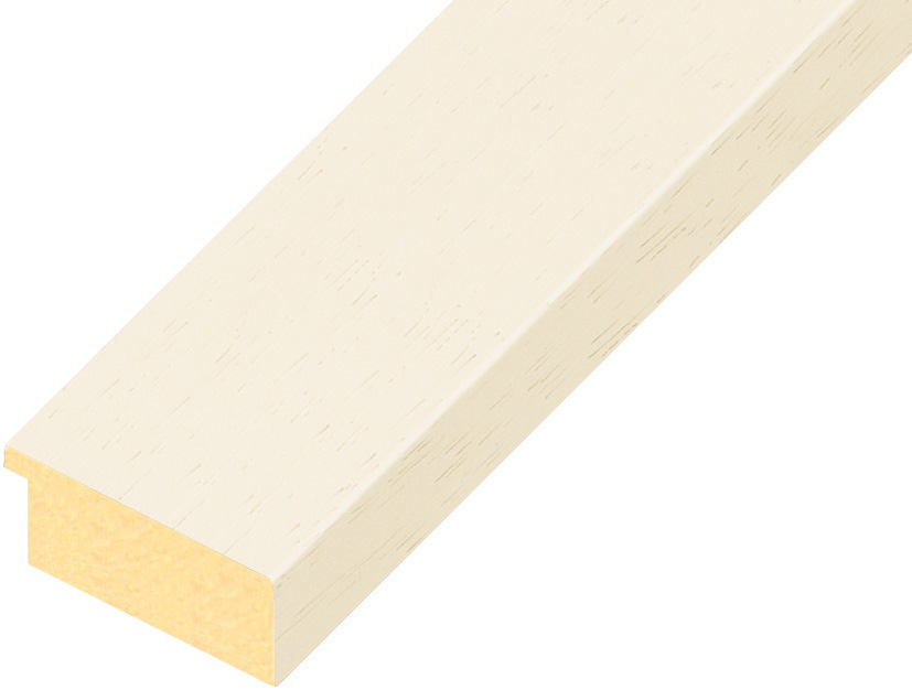 Moulding ayous, width 40mm height 16 - cream, open grain - 40CREMA