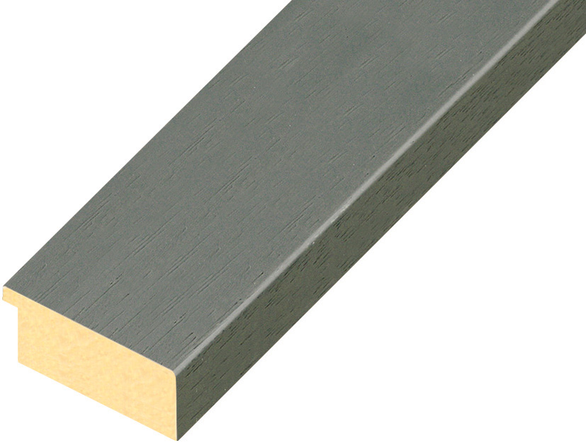 Moulding ayous, width 40mm height 16 - smoke gray, open grain - 40FERRO