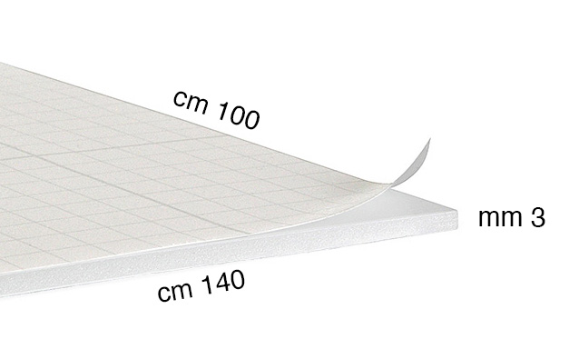 Self-adhesive foam board panels, thickness 3 mm - 100x140 cm