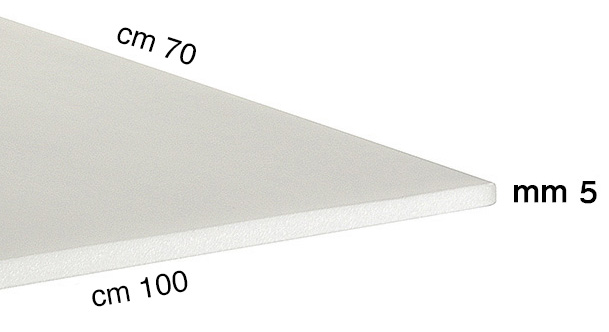 Foam board panels 5mm extra-rigid - 70x100 cm