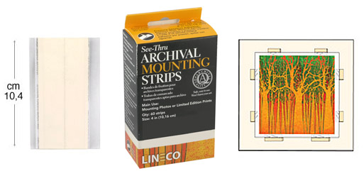 See-through mounting strips 10 cm - pack 60