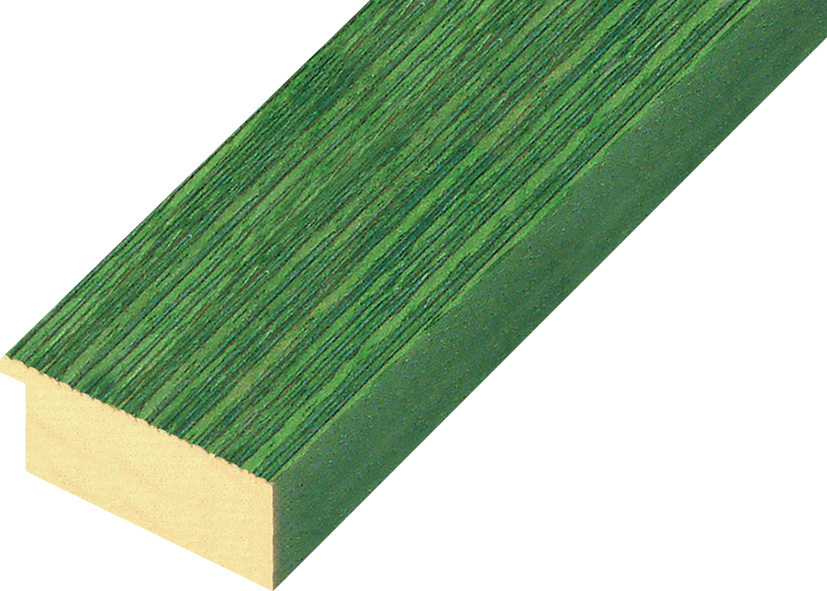 Moulding ayous, width 48mm height 20 - streaked green finish - 50VERDE