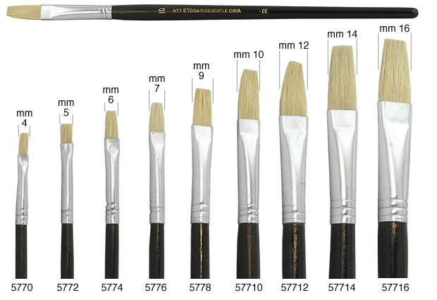 Eterna flat brushes no.4