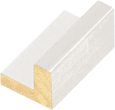 Moulding ayous L shape, Width 40mm Height 36 - White