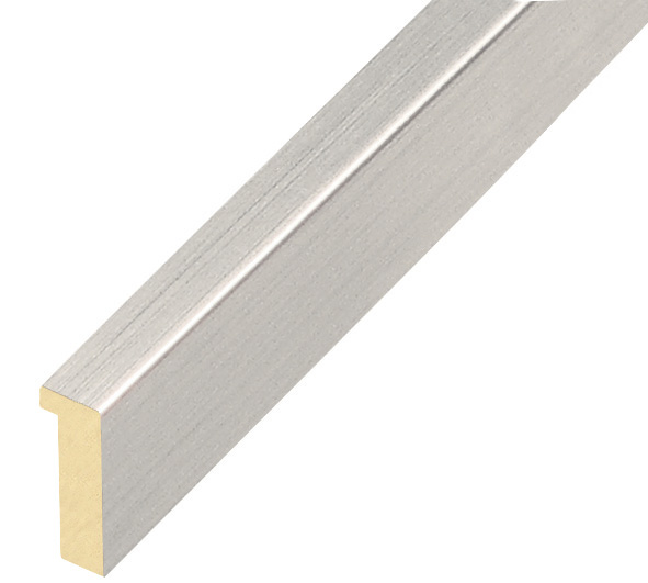 Moulding ayous, width 10mm, height 25mm - silver - 601ARG