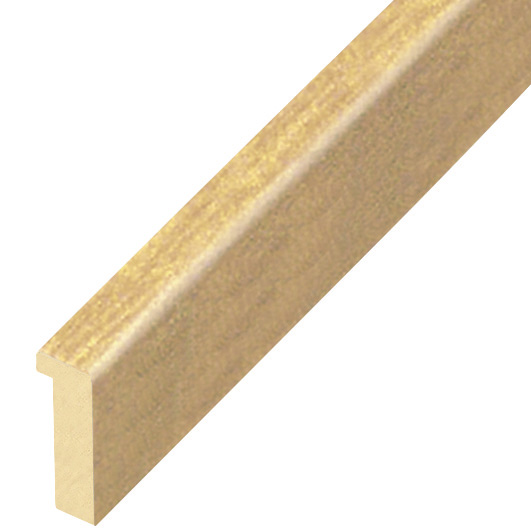 Moulding ayous, width 10mm, height 25mm - natural wood - 601NAT