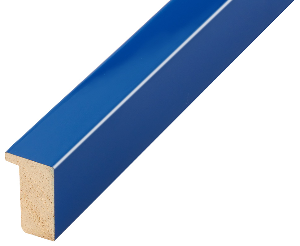 Moulding ayous, width 20mm height 32 - Glossy Blue - 613BLU