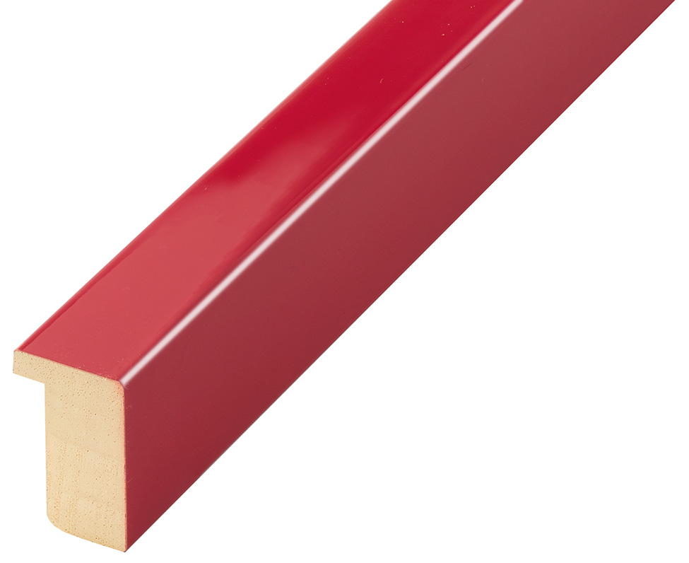 Moulding ayous, width 20mm height 32 - red lacquered