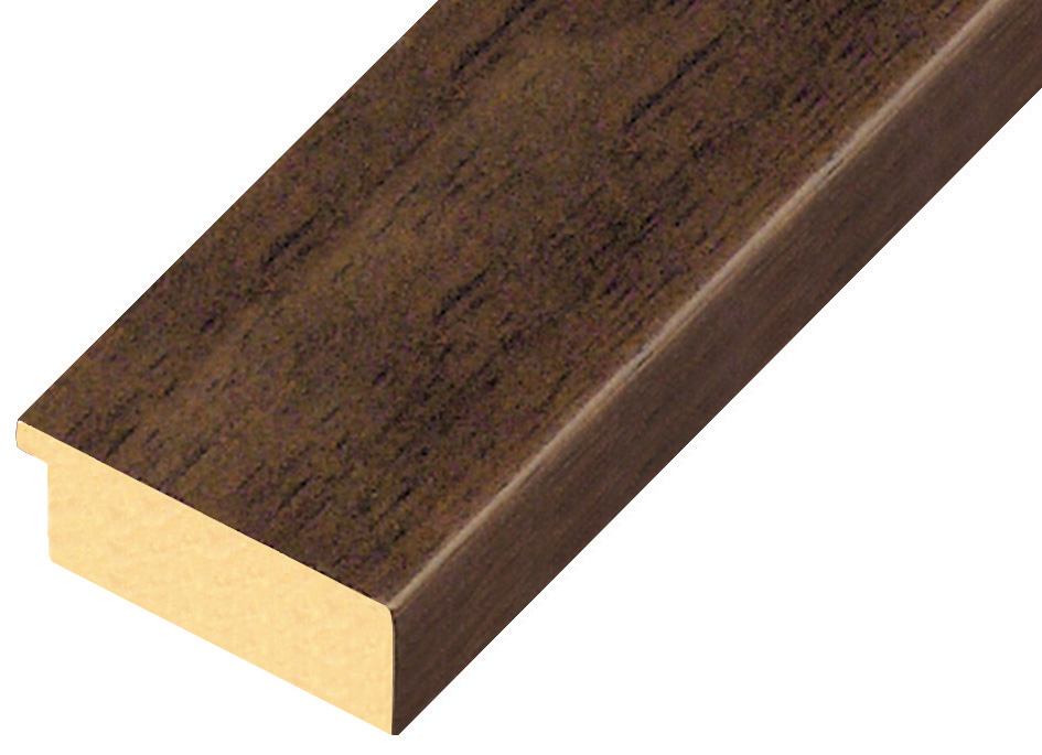 Moulding ayous, width 58mm height 20 - walnu, open grain 