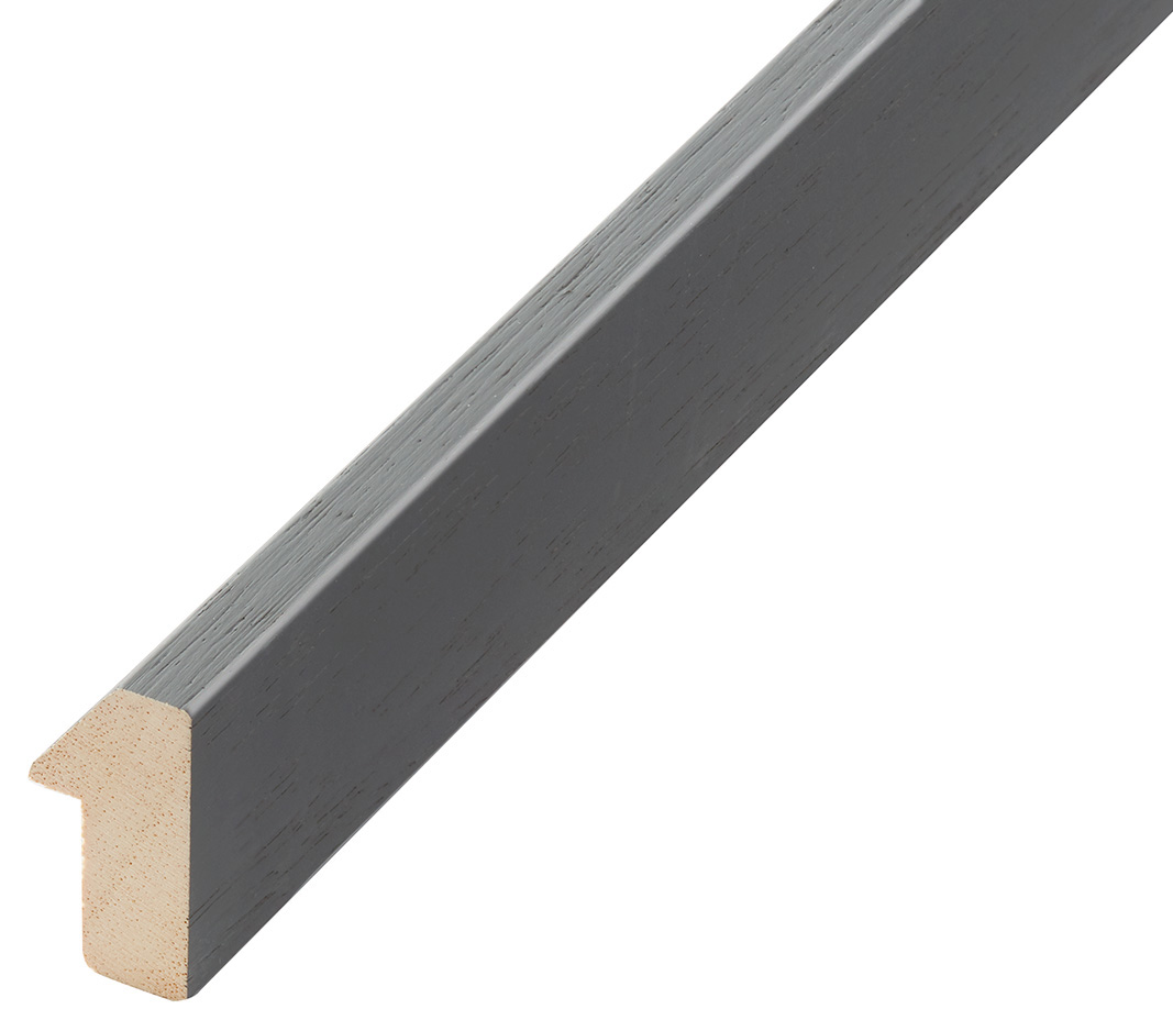 Moulding ayous, height 35mm, width 19mm, dark grey