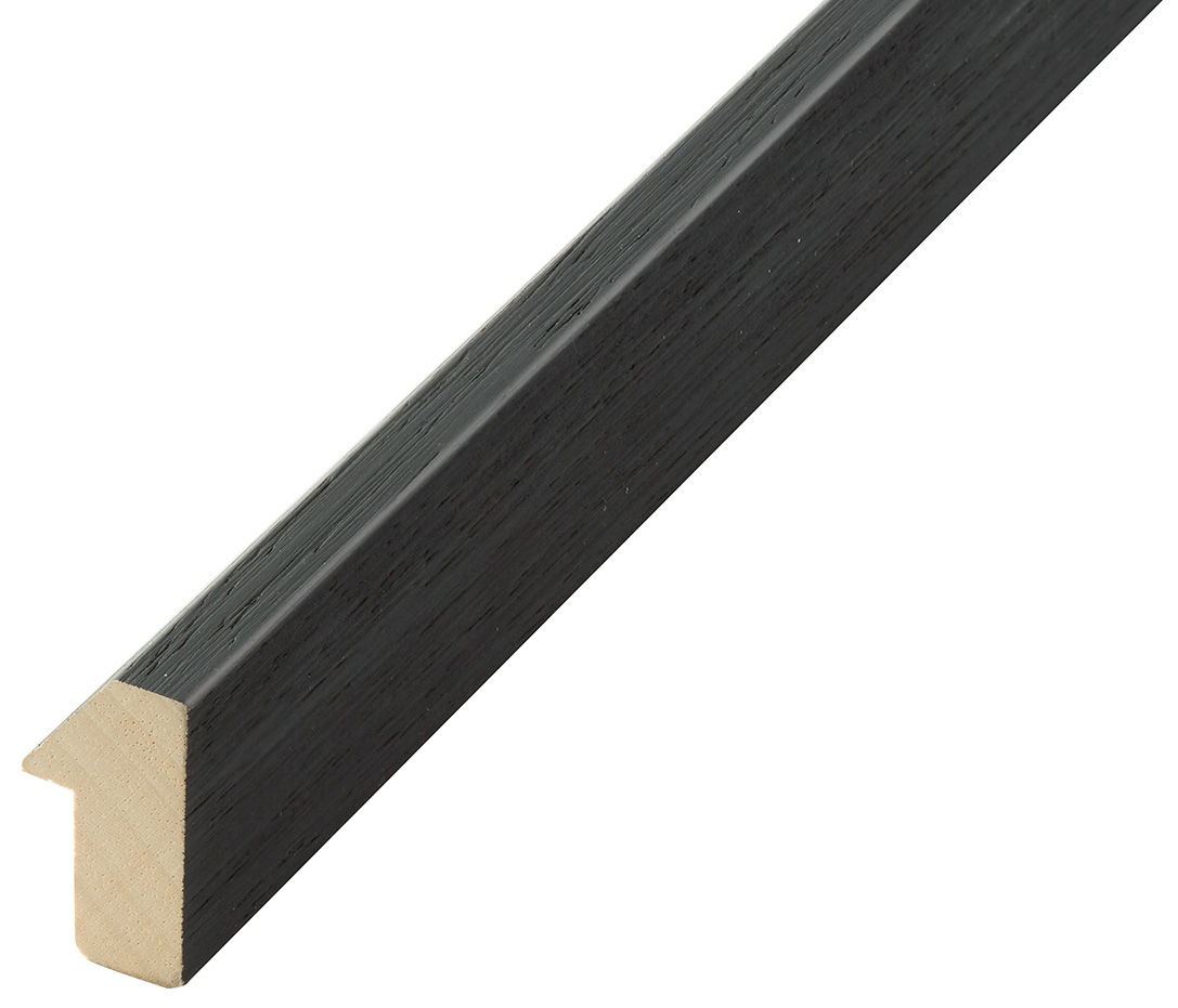 Moulding ayous, height 35mm, width 19mm, black