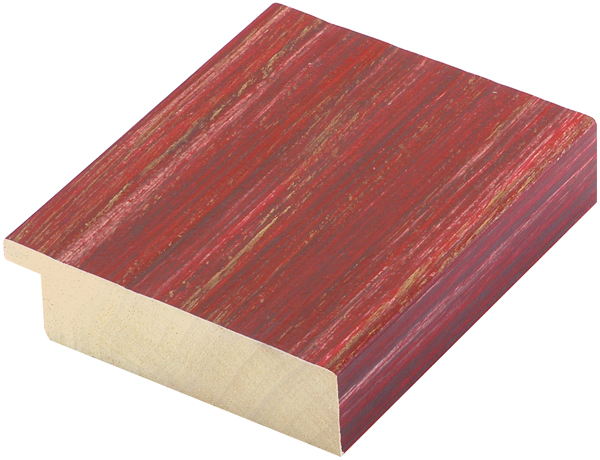 Moulding ayous 68mm - mottled, red