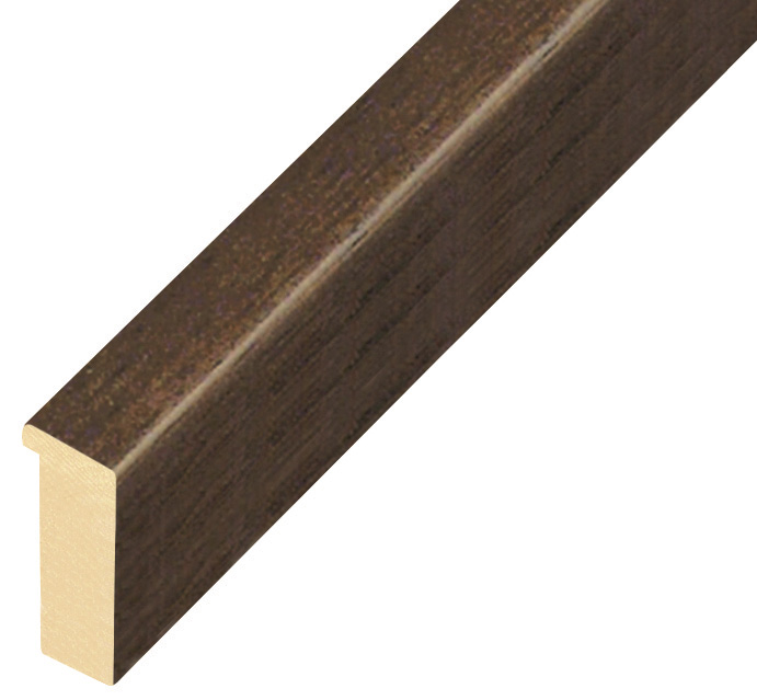 Moulding ayous, width 15mm height 32 - Walnut